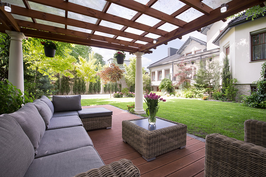 outdoor patio with chairs